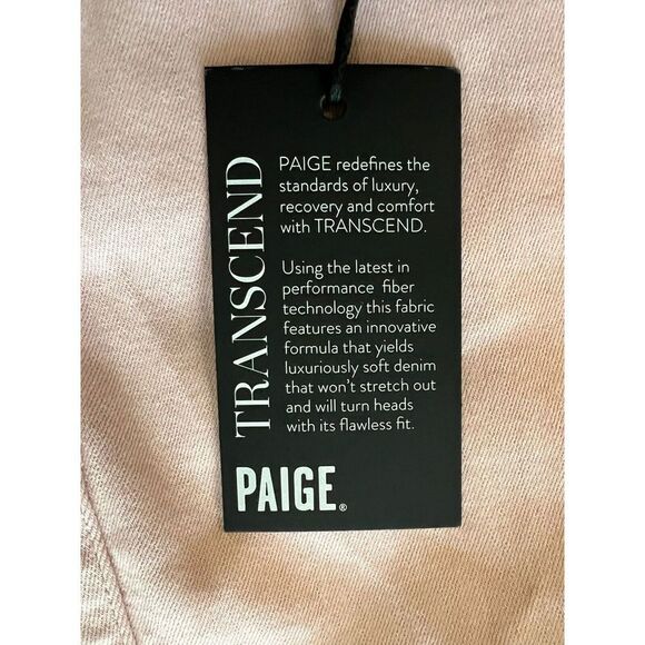 *PAIGE* PINK DENIM WOMEN SZ 33 HOXTON ANKLE STRAIGHT LEG JEANS Made In USA - Picture 11 of 14